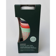 Starbucks Reusable Color-Change Candy Canes 6 Cups 16 OZ with 6 Lids, BPA-FREE  - £31.51 GBP