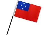 Western Samoa 4&quot;x6&quot; Desk Stick Flag (No Base) (1 Flag) - $2.88