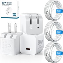 30W USB C 16 15 Charger 3X Fast Charging 3 Pack Wall Charger for 16 15 Pro Max C - $46.65