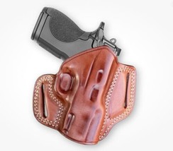 Fits Smith&amp;Wesson CSX 9mm Micro Compact 3.1”BBL Leather Belt Holster #1620# RH - £48.10 GBP