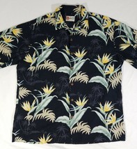 Hilo Hattie Multicolor Tropical Foliage Ferns Flora Flower Men Hawaiian ... - £29.43 GBP