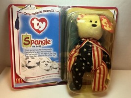 TY Beanie Baby-Rare Spangle The Bear - McDonalds 1999 New In Box RARE! - £45.38 GBP