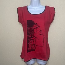 Bamboos fashion t shirt red black sz L NEW - $19.50