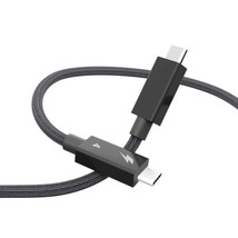 100W [3.3Ft 1M], Fast Charging, Braided Cable, Supports 40Gbps Data Transfer - £13.86 GBP