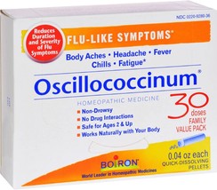 Oscillococcinum 30 Doses Homeopathy For Cold and Flu -  Boiron  - £31.28 GBP