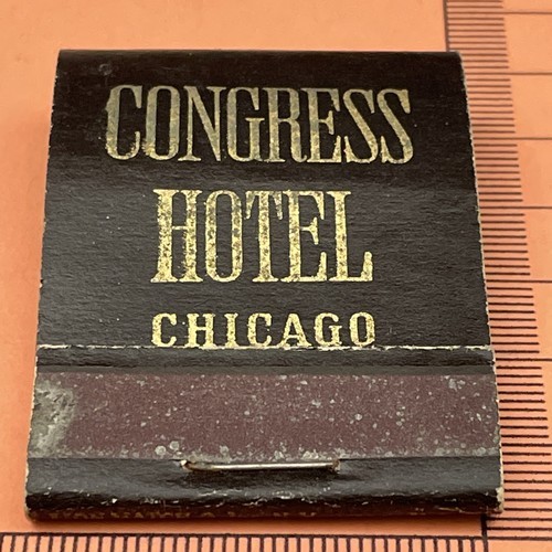 Matchbook Cover Congress Hotel  Chicago   The Glass Hat  Unstruck  gmg. ... - $12.38