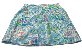 Lilly Pulitzer Madison Skort 00 XS What A Lovely Place Pull On Built in ... - £36.58 GBP