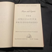 The World&#39;s Great Thinkers Man &amp; The Spirit The Speculative philosophers - £7.09 GBP