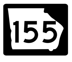 Georgia State Route 155 Sticker R3821 Highway Sign - $1.45+