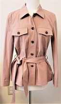 Lafayette 148 New York Belted Safari Jacket Sz-6 Clay - £103.66 GBP