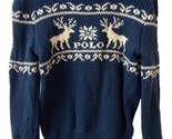 Polo Ralph Lauren Sweater Kids Size 6 Navy Blue Fair Isle Pullover - $36.35