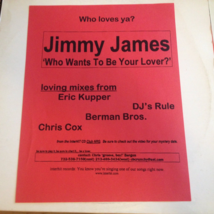 Jimmy James Who Wants To Be Your Lover? USED 12&quot; Single Record - £1.31 GBP