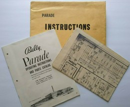 Parade 1956 Original Pinball Machine Bingo Game Service MANUAL+ Schematic Bally  - £59.49 GBP