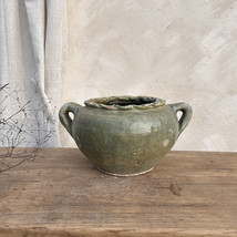 Antique Vessel, Primitive Clay Pot, Wabi Sabi Décor, Rustic Mediterranean Table  - £129.18 GBP