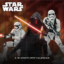 Star Wars: The Force Awakens Movie 16 Month 2017 Wall Calendar, NEW SEALED - £11.66 GBP