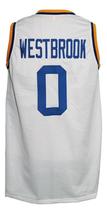 Russel Westbrook #0 Custom College Basketball Jersey New Sewn White Any Size image 5