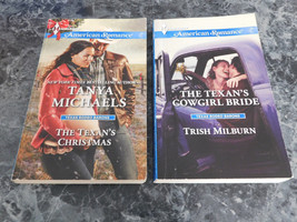 Harlequin American lot of 2 Texas Rodeo Barons Series Mixed Authors Paperbacks - £1.91 GBP