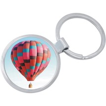 Hot Air Balloon Keychain - Includes 1.25 Inch Loop for Keys or Backpack - £8.58 GBP
