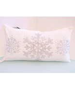 Magaschoni (NWT) Christmas/Holiday Beaded Snowflake Pillow - $65.85 CAD