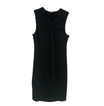 HELMUT LANG Damen Kleid Ärmelloses Twist Solide Schwarz Größe P E04HW609 - £180.36 GBP