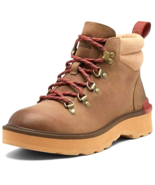 Sorel Sz 6.5 Hi-Line Hiker Boots Waterproof Leather Umber Tawney Buff Sh... - $34.64