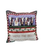 Tapestry Cow Pillow Farm Farming Barn Country Christmas I Herd the Bells... - €39,42 EUR