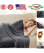 Cooling Blanket - 100% Bamboo Rayon, Lightweight &amp; Comfy, 79&quot;x91&quot; Dark Gray - $793.73 MXN
