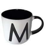 Oversized Personalize “Letter M” Ceramic Coffee Mug Cup 16 oz White-NEW-... - €12,73 EUR