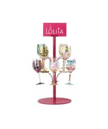 Lolita Wine Glass Displayer Tabletop Metal Holder 25&quot; High Holds 8 Wine ... - £66.48 GBP
