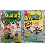 VINTAGE LOT of 2 Charlton Comics Dudley Do-Right Comic Books [1970] - $47.47 CAD