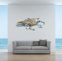 Blue Crab 5 - Wall Decal - 7.75&quot; tall x 17.75&quot; wide - £4.57 GBP
