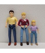 Vintage Fisher Price Loving Family Dolls Mom, Dad &amp; Daughter Girl - $452.76 MXN