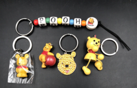 Lot of Five (5) Disney Winnie the Pooh Keychains Purse Bag Charms - £14.76 GBP