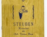 Steuben Restaurant New Vienna Room Menu 1940&#39;s Boston Massachusetts  - $44.50
