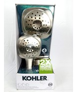 Kohler 3-in-1 Multifunction Combo Shower Kit, Brushed Nickel, 4 Spray Se... - £30.12 GBP