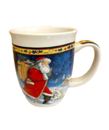 Santa Coffee Mug Christmas Vintage Royal Norfolk 8 oz 1990s - €17,16 EUR