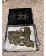 Vintage Solid Brass Belt Buckle Train Locomotive, USA-Jewels By Park Lane - £8.88 GBP