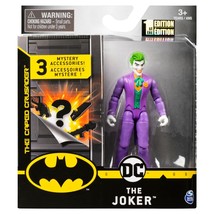The Joker DC Comic The Caped Crusader 4&quot; Action Figure w 3 Surprise 1st Edit New - £7.00 GBP
