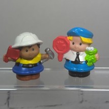 Fisher Price Little People Eddie with Stop Sign and Worker Person  - £5.34 GBP