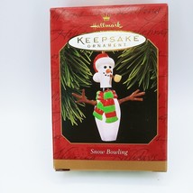 Hallmark Keepsake Ornament 1997 Snow Bowling pin snowman Christmas Ornament - $18.99