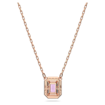 Authentic Swarovski Millenia Octagon Purple Crystal Pendant in Rose Gold - $143.55