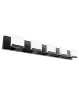 Led Modern Bathroom Vanity Light 5 Light Acrylic Matte Black Modern Bath... - £120.77 GBP