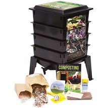 Black Worm Composter with Compost Tea Spigot - Indoor or Outdoor - £195.59 GBP