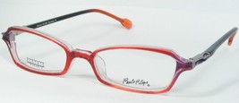 Paulo Pilipe Axl Z26 Transparent Red /CLEAR /LAVENDER Eyeglasses 45-18-135mm - £56.42 GBP