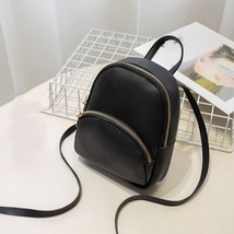 Retro small backpa women 2022 fashion multi-function mini backpack female should - £13.42 GBP