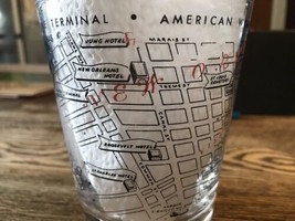 1956 American WOOD-PRESERVERS Association Glass New Orleans Termite Terminal Map - £9.17 GBP