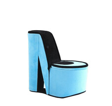 Turquoise Velvet High Heel Shoe Jewelry Box - 9&quot; Tall - $49.99
