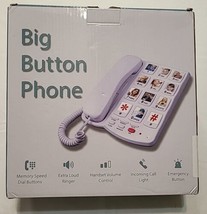 Big Button Phone Corded Landline Phone Large Button Phone - £24.82 GBP