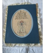 Angel Picture with Poem 8&quot; x 10&quot; Dark and Light Blue Used - $6.85 CAD