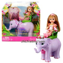 Year 2007 Barbie The Island Princess Doll Princess GINA K8111 with Baby Elephant - £60.12 GBP